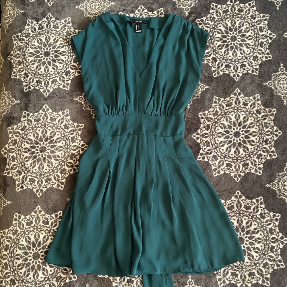 Green Forever mini dress